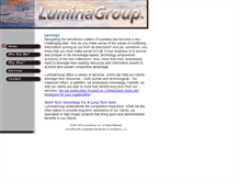 Tablet Screenshot of luminagroup.com